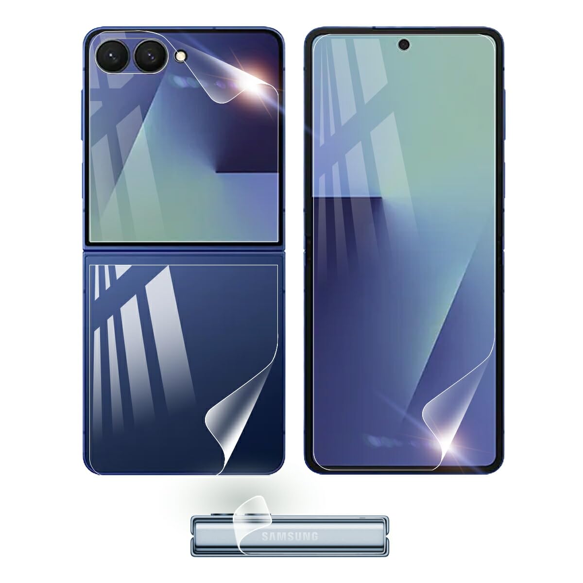 Amazon | Galaxy Z Flip7 対応 フィルム 保護フィルム 耐衝撃 本体